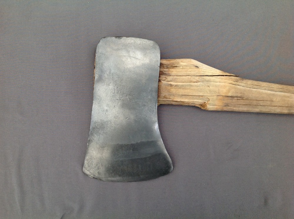 Large Unmarked Single Bit Axe