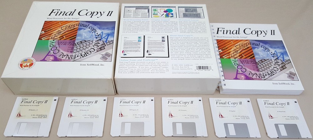 Final Copy II Release 1©1992 SoftWood Word Processor for Commodore Amiga BOXED 2