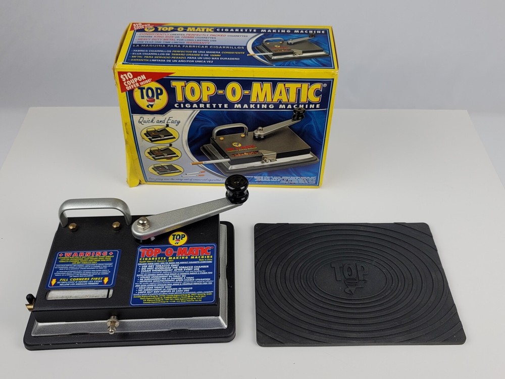 TOP-O-MATIC Cigarette Rolling Machine  E15238-1 Very Good Condition