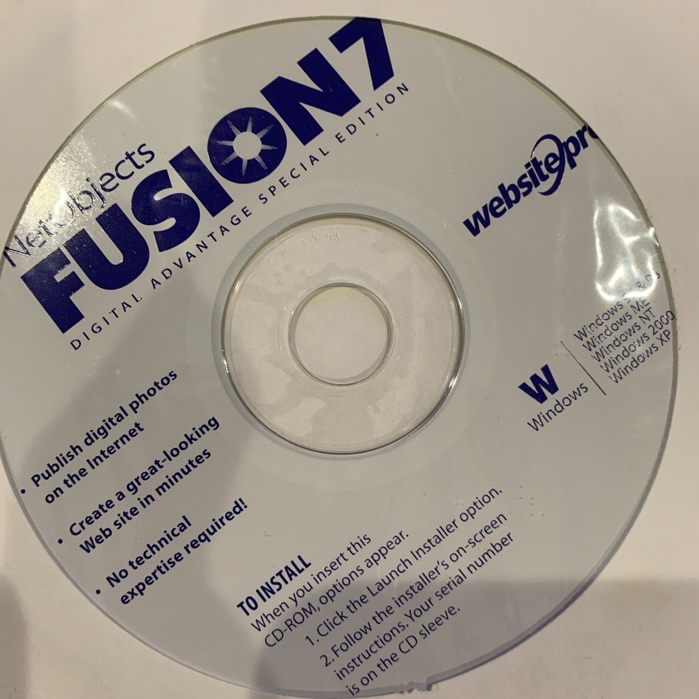 NetObjects Fusion7 Digital Advantage Special Edition Software