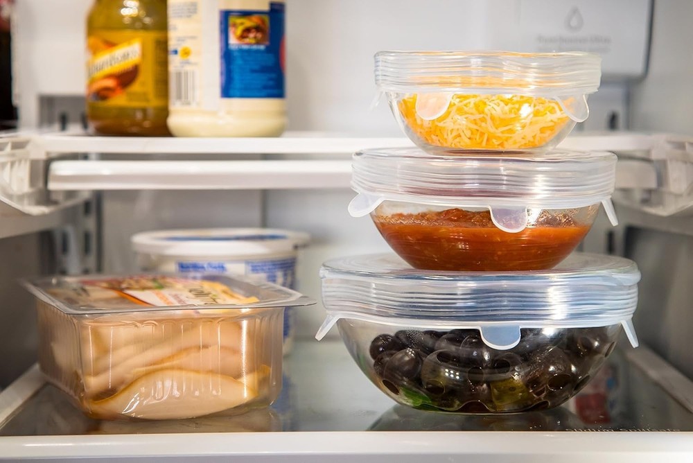 Dishwasher & Freezer Safe Silicone Stretch Lids - 7 Pack for Convenient Storage