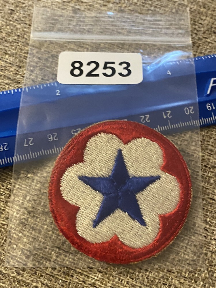 US Army Service Forces Patch Blue Star WWII INV8253