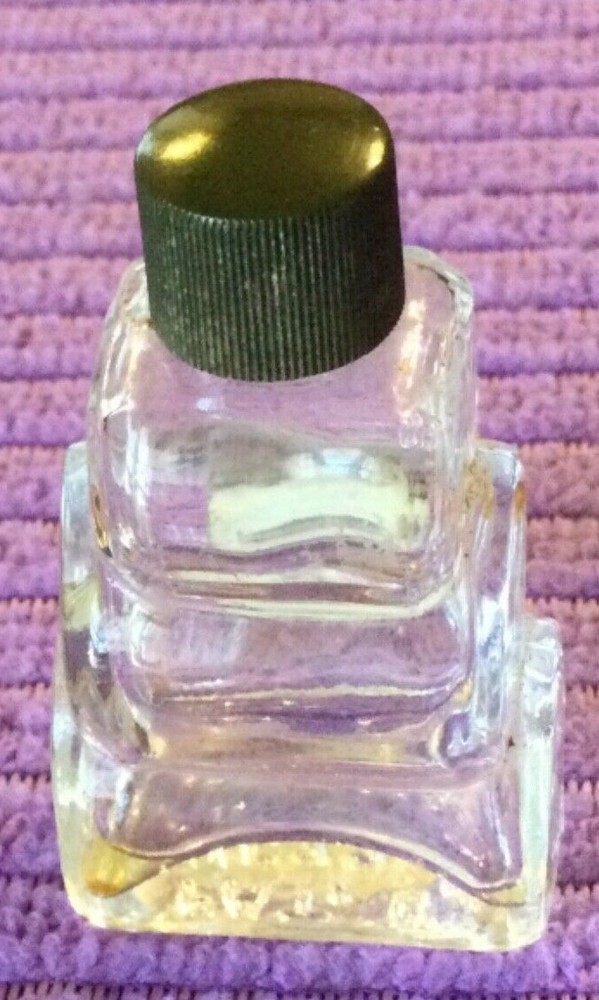 EMPTY Chypre Cardinal Distributor New York 2 Drams Cool Mini Shape & Nice Label