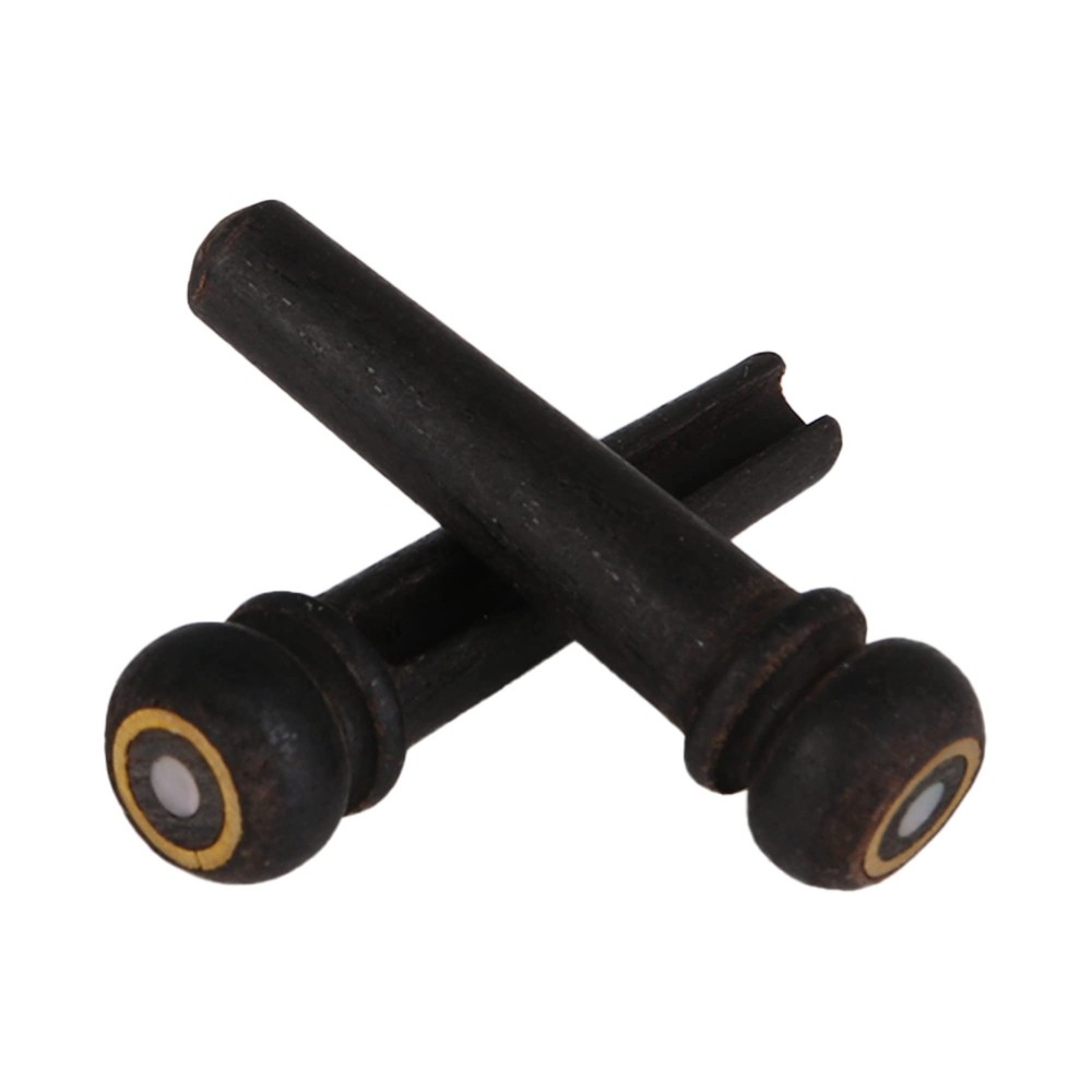 Acoustic Guitar Replacement Set Ebony Bridge End Pins Bone Saddle & Nut