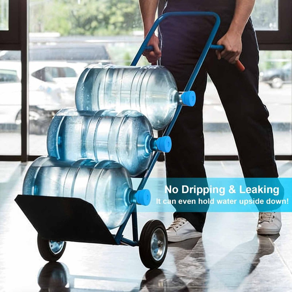 3 Pack Reusable 3 & 5 Gallon Water Jug Cap, Upgrade Silicone Reusable Replace...