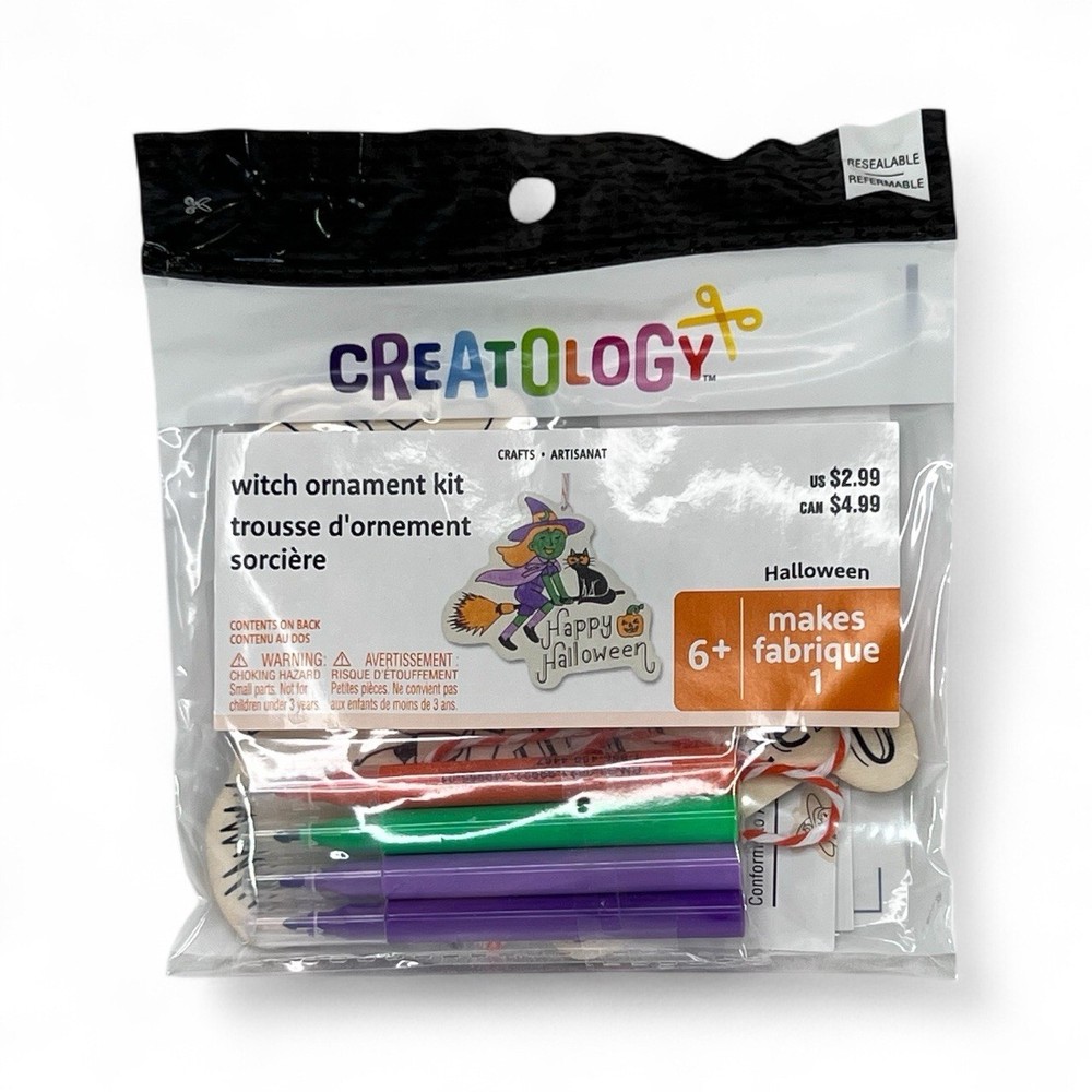 Creatology Halloween Witch Ornament Craft Kit Bundle (10 Packs)