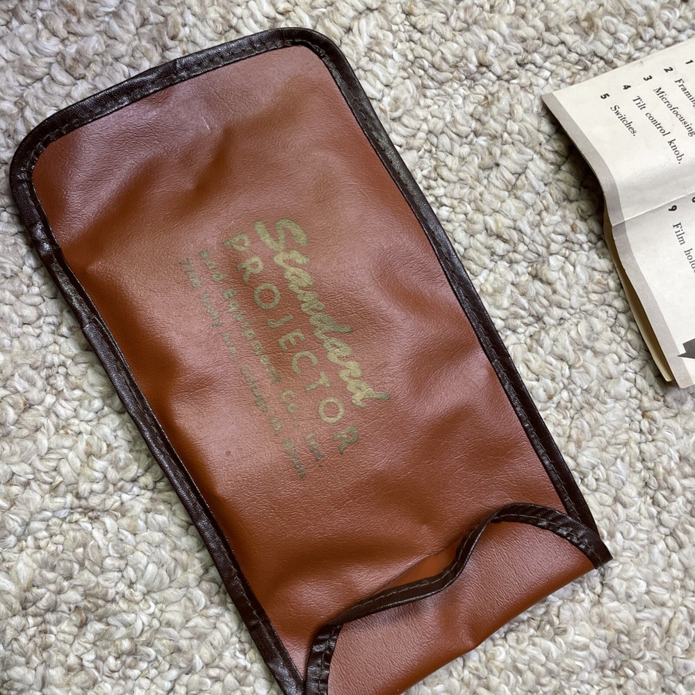 vintage standard projector Original Case Manual Working