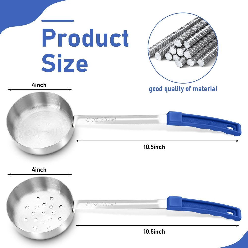 4 Pcs Portion Control Serving Spoons Portion Control Spoons Ladle Scoops Food...