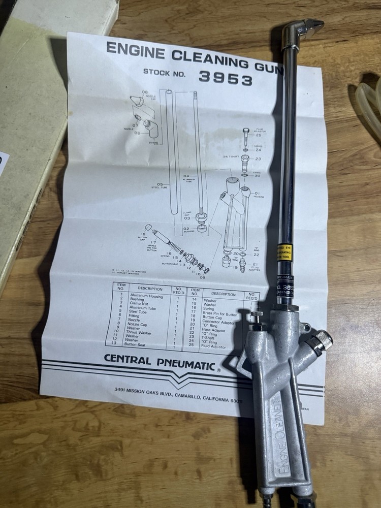 ENGINE CLEANING GUN NOS .()&