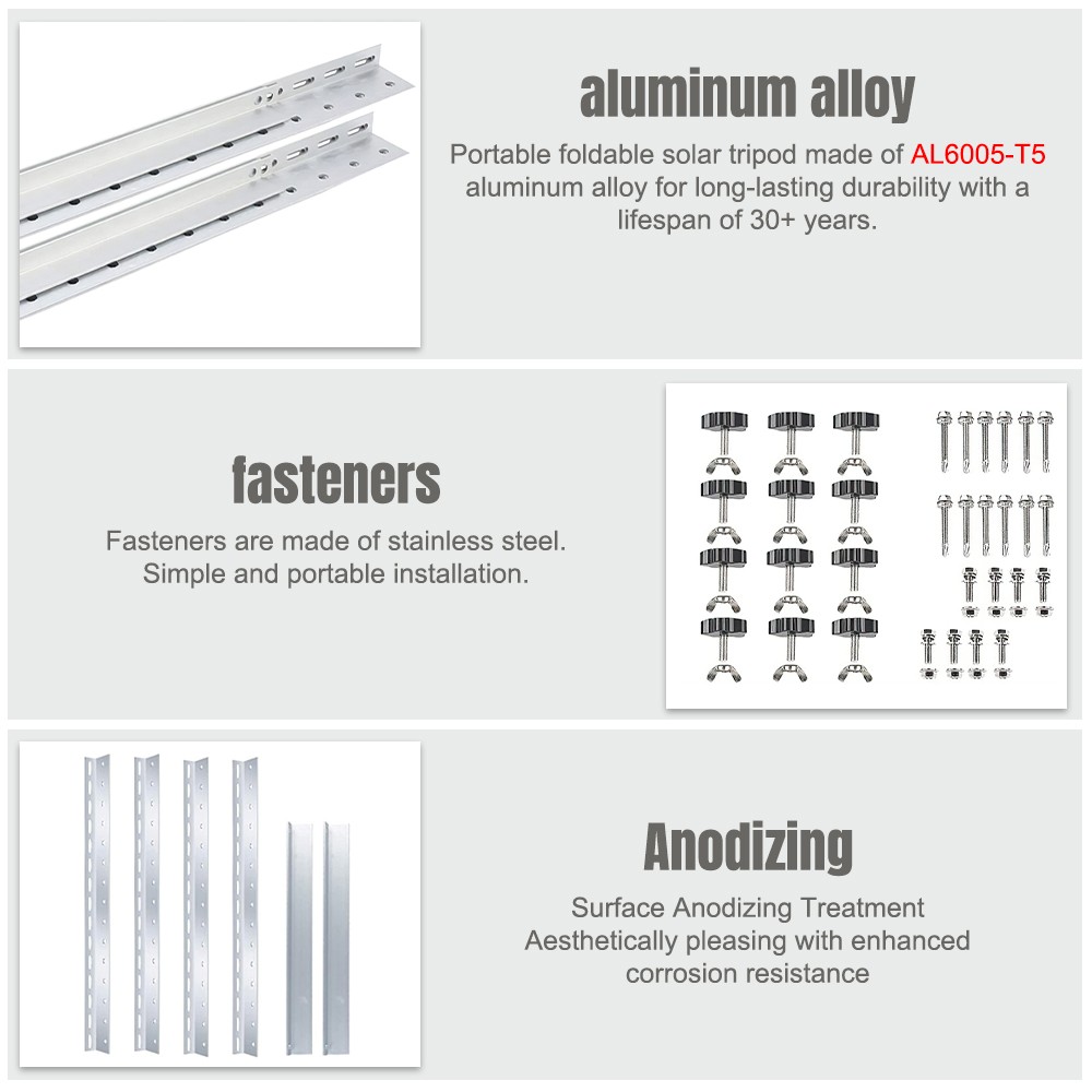 28"Solar Panel Mounting Brackets Adjustable Angle Solar Panel Tilt Mount Bracket