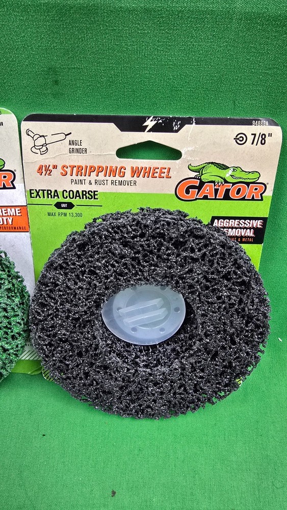 Gator 4-1/2" Stripping Wheel 9488GA & 9185 Bundle NEW (D6)