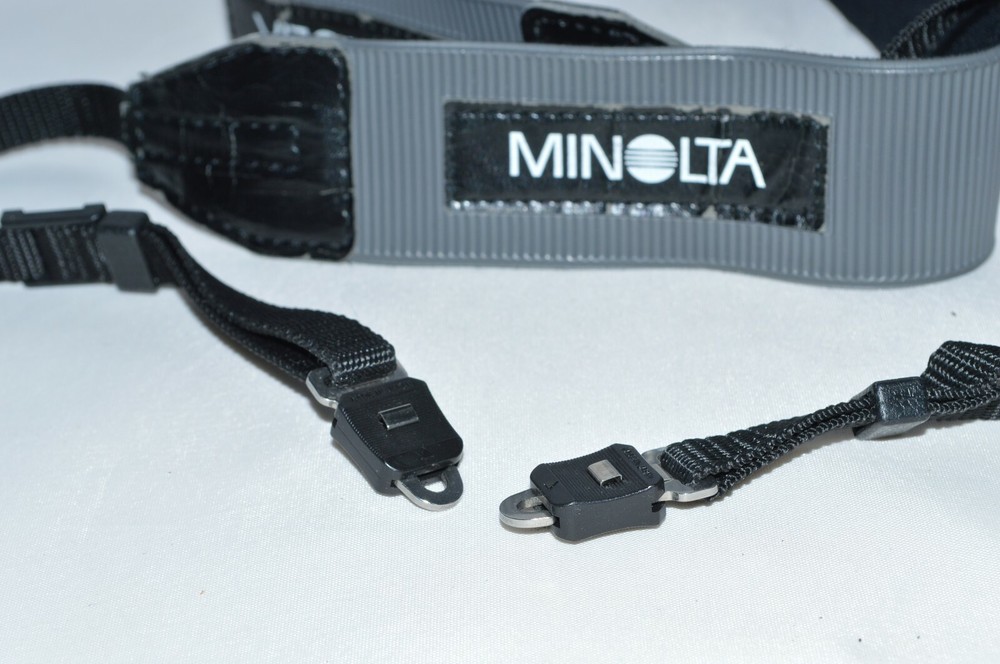 Minolta Black and Grey Adjustable Camcorder Camera Strap (CS-144)