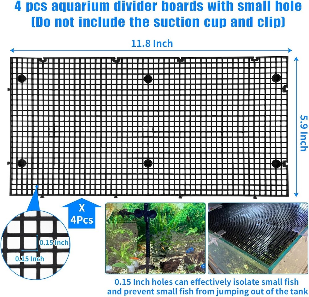 Adjustable Plastic Grid for Aquarium Tank Divider