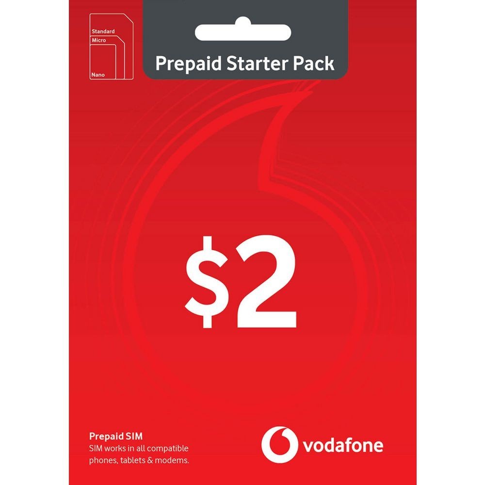 VODAFONE $2 Prepaid Sim Starter