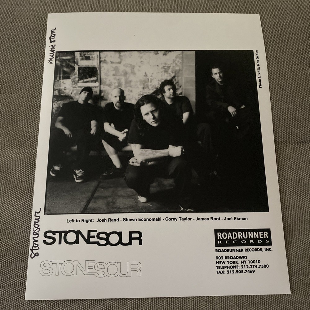 Stone Sour Press Photo 8x10”.