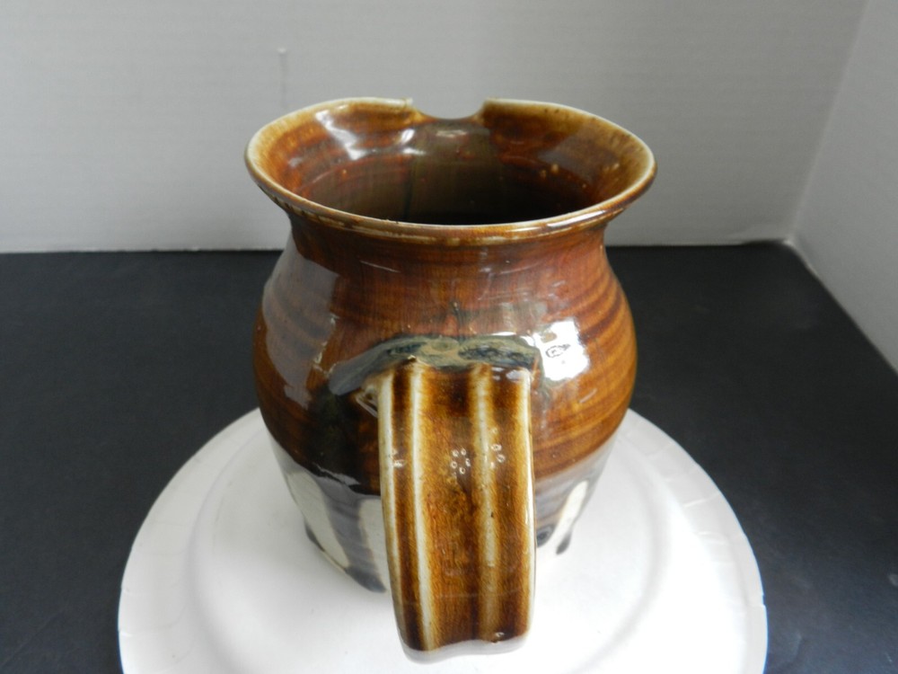 Rare Signed WL Baker Stoneware Jug...