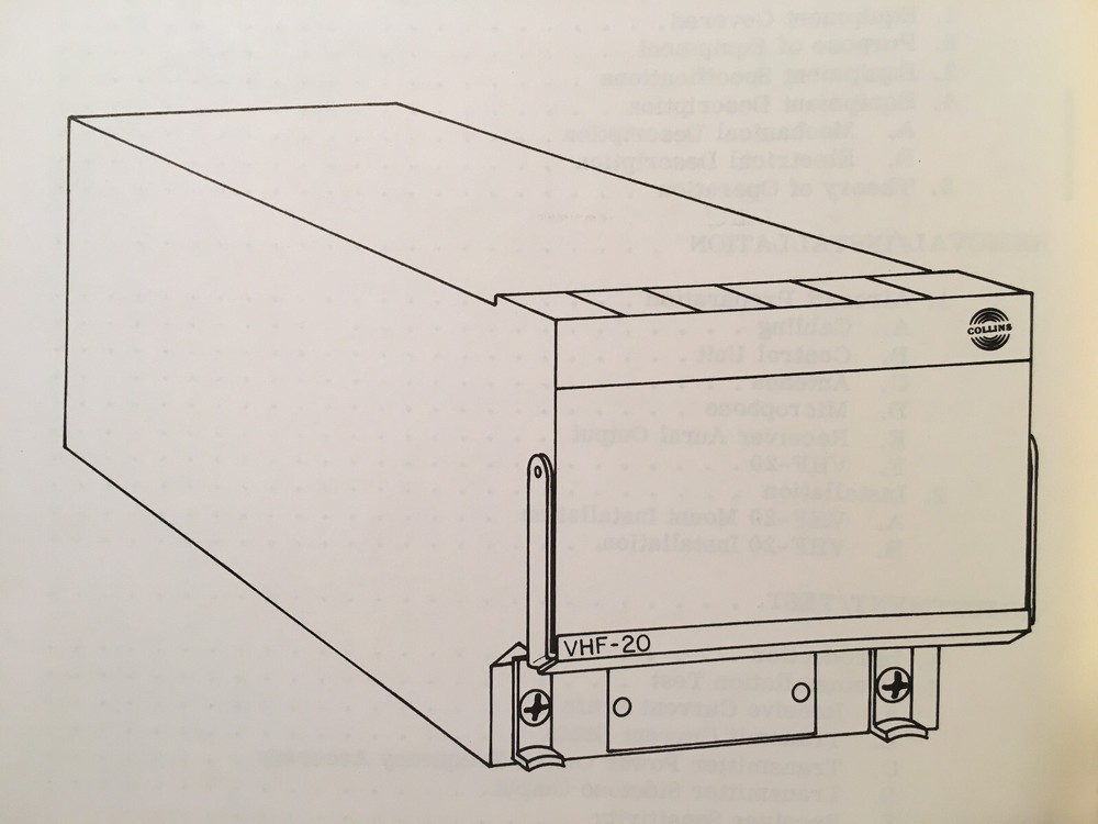Collins VHF-20 Install Manual