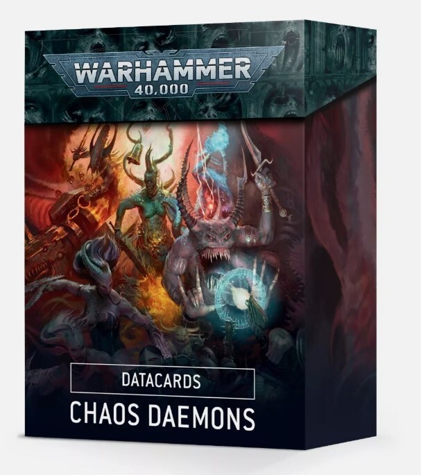 Warhammer 40k Datacards Chaos Daemons BNIB Sealed OOP