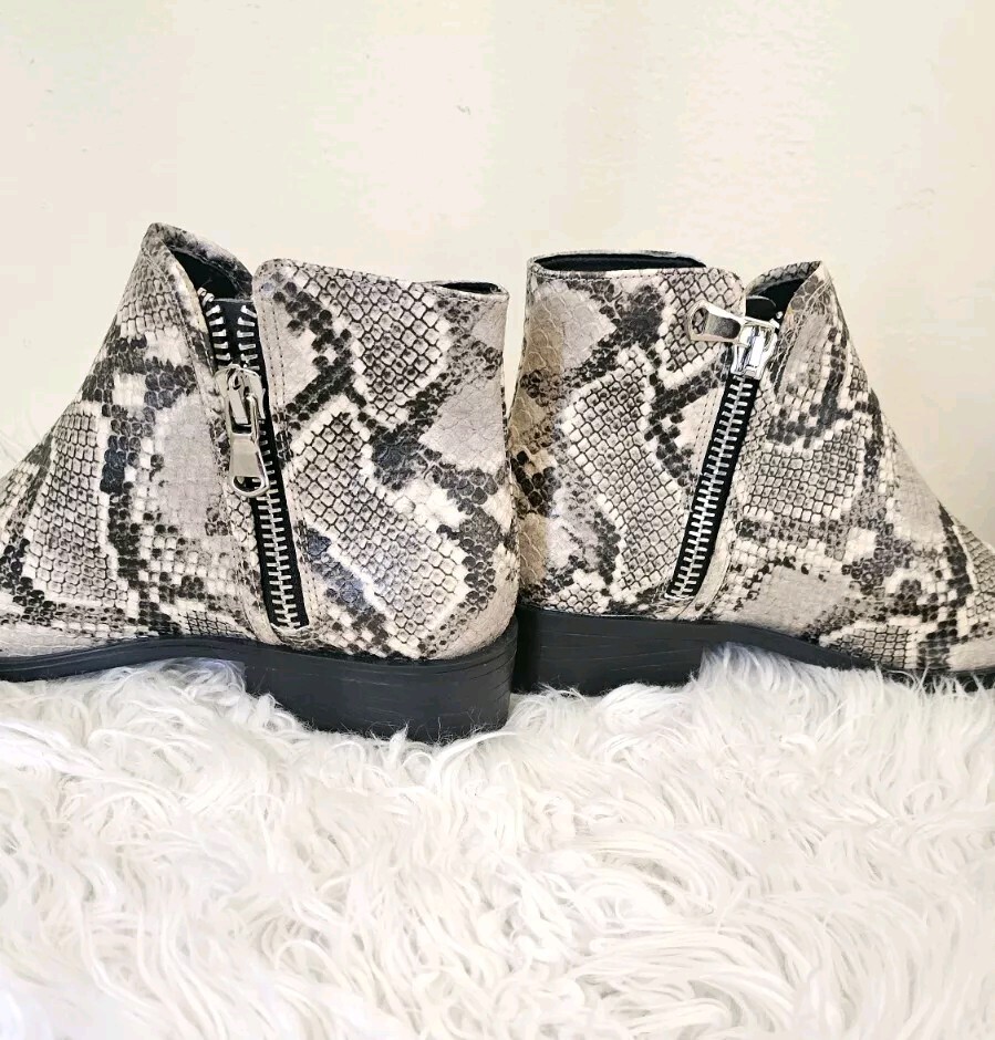 STEVEN by Steve Madden Snake Pattern Boots
