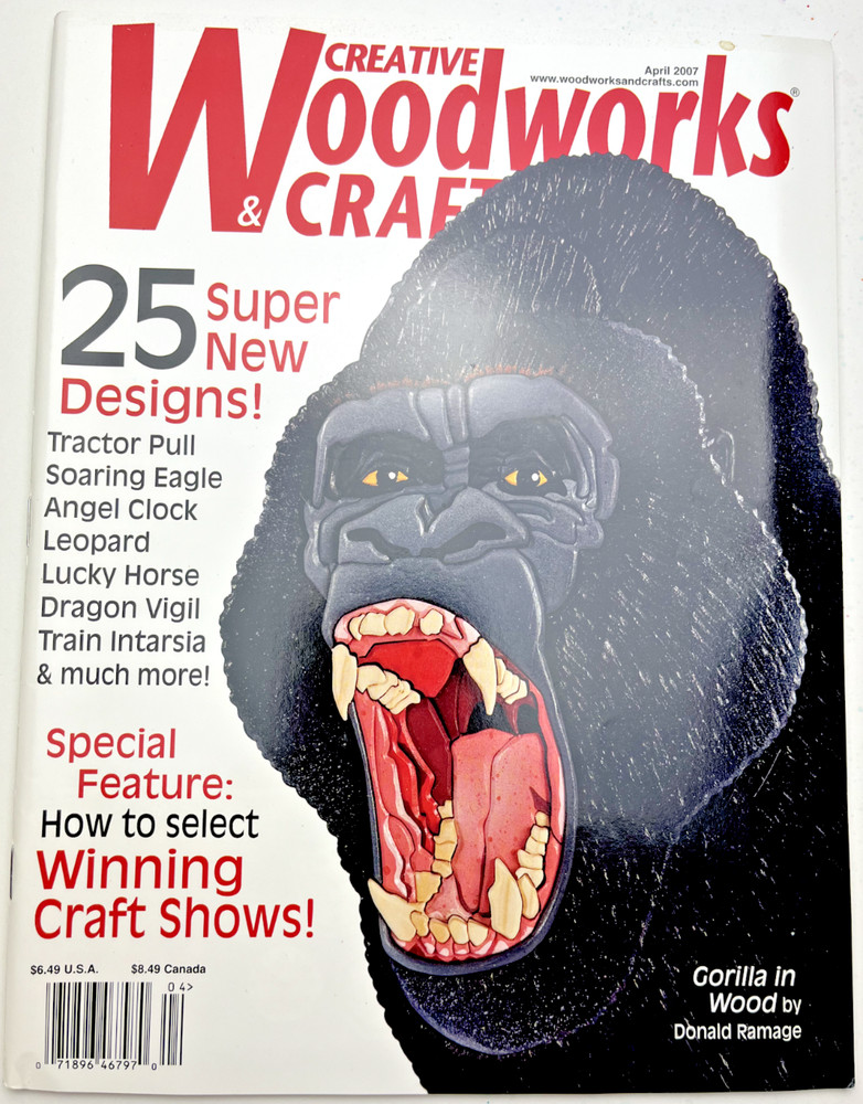 Scroll Saw Patterns Included! Creative Woodworks & Crafts Issue #123- 2007- NEW