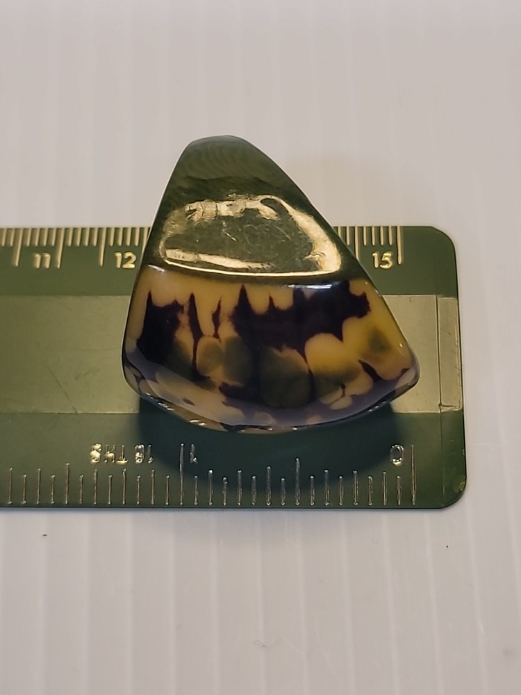 Tagua Nut Statement Ring Size 6 Green