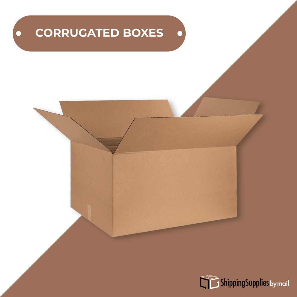 5 x 5 x 8" Corrugated Boxes Brown 25/Bundle ECT-32 Shipping/Packing/Moving Boxes