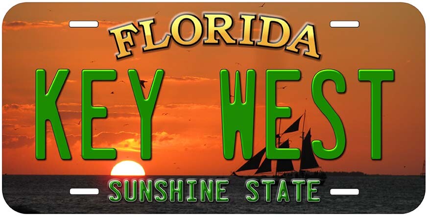 Key West Florida Novelty Car License Plate