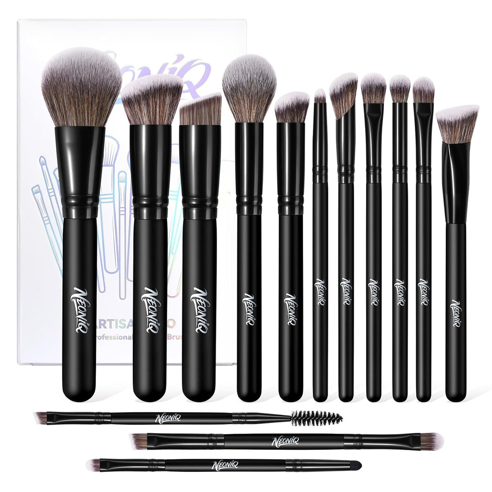 14 PCS Professional Makeup Brushes, Makeup Brush Set, Foundation Powder Blending