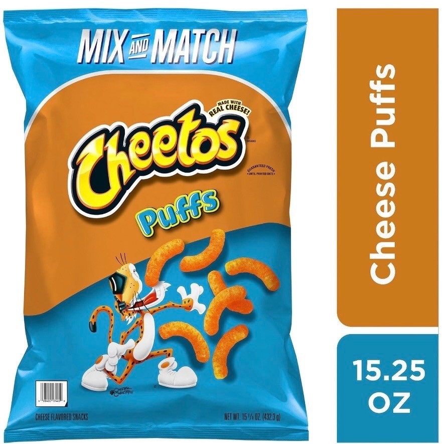 Cheetos Puffs Cheese Snacks 15.25 oz 2 Pack