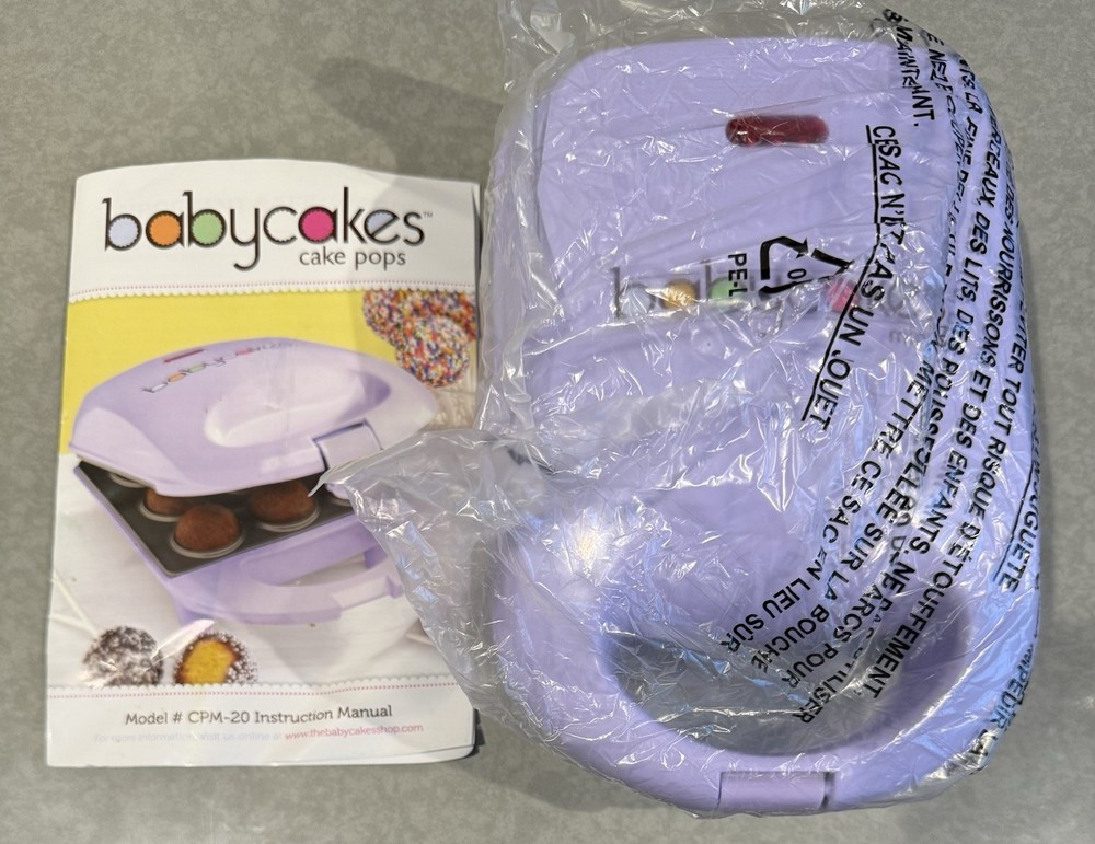 Babycakes Mini's Cake Pop Maker Model CPM-20 Complete in Box - Great Condition!