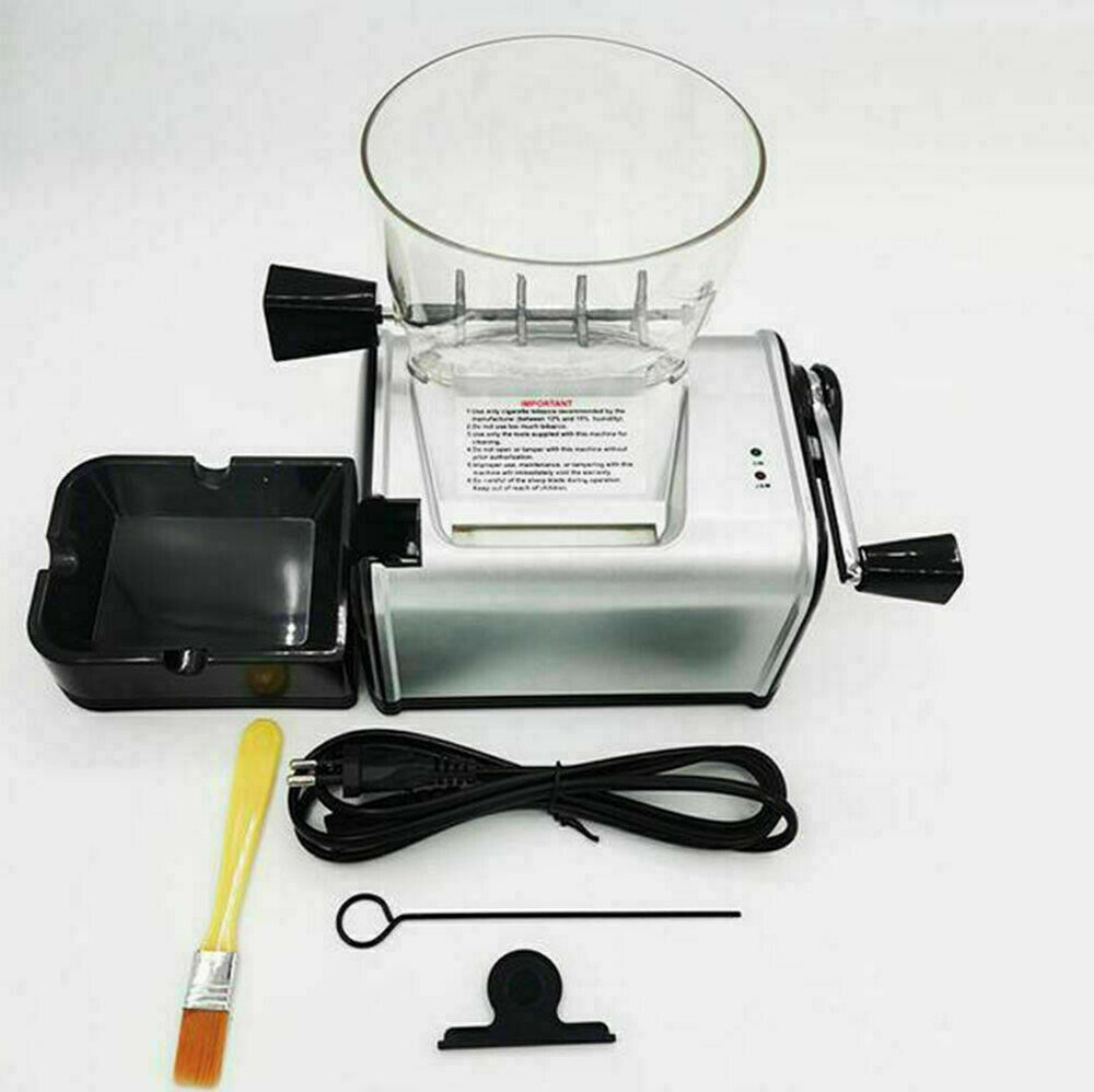 New 220v Auto Electric Cigarette Rolling Machine Automatic Tobacco Roller Maker