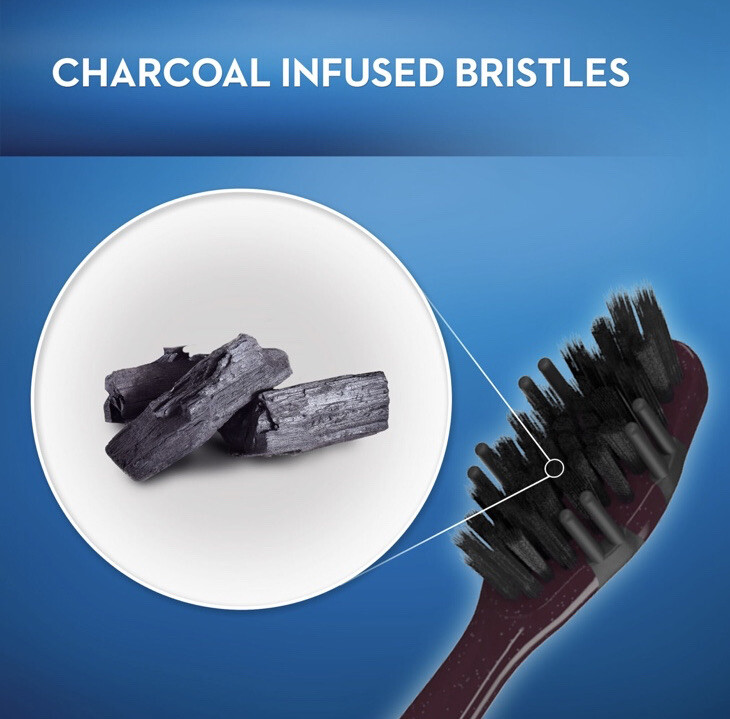 5 Pack: Oral-B Charcoal Therapy Soft Whitening Toothbrush