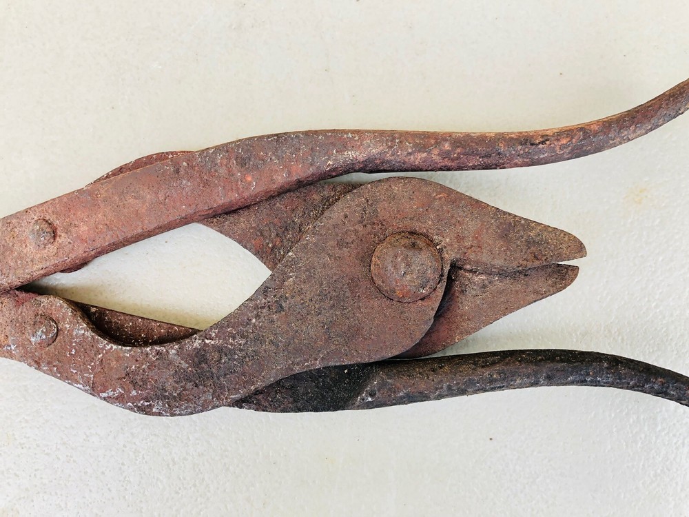 Antique Military Folding Barbed Wire Cutters WW1