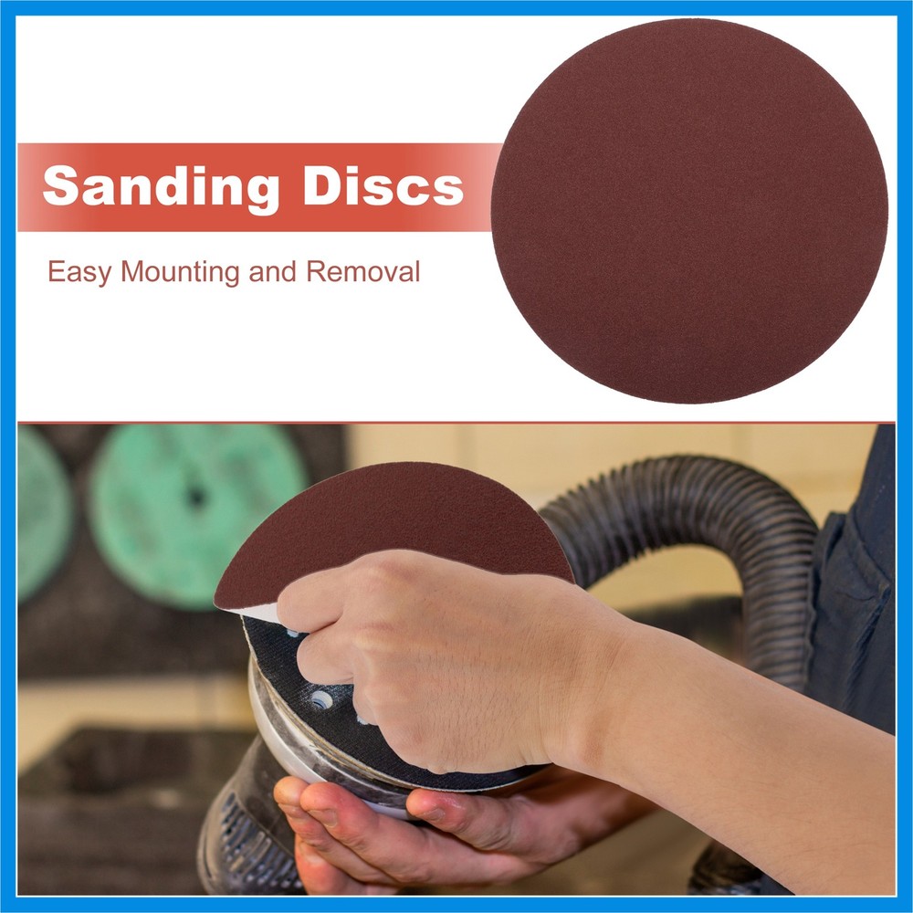 12" Sanding Discs Round Hook and Loop Sandpaper 60 Grits - 10 PCS