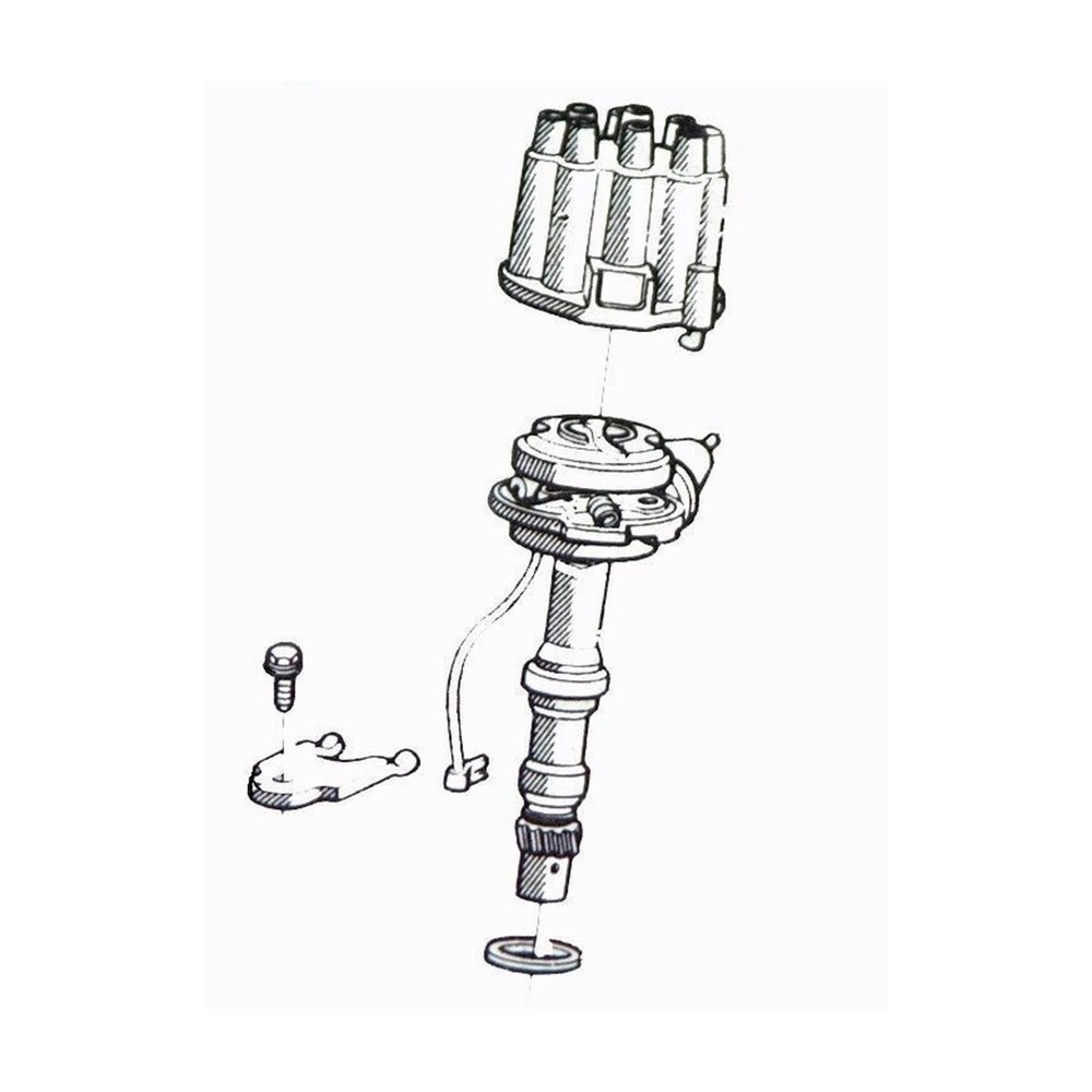 Engine Distributor Hold Down Clamp And Bolt 1964-79 Pontiac Lemans Firebird 2pc
