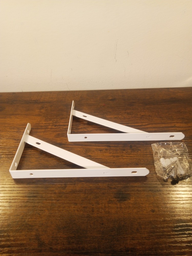 Small White Wall Mount Floating Projector Shelf Rack For TV Projector