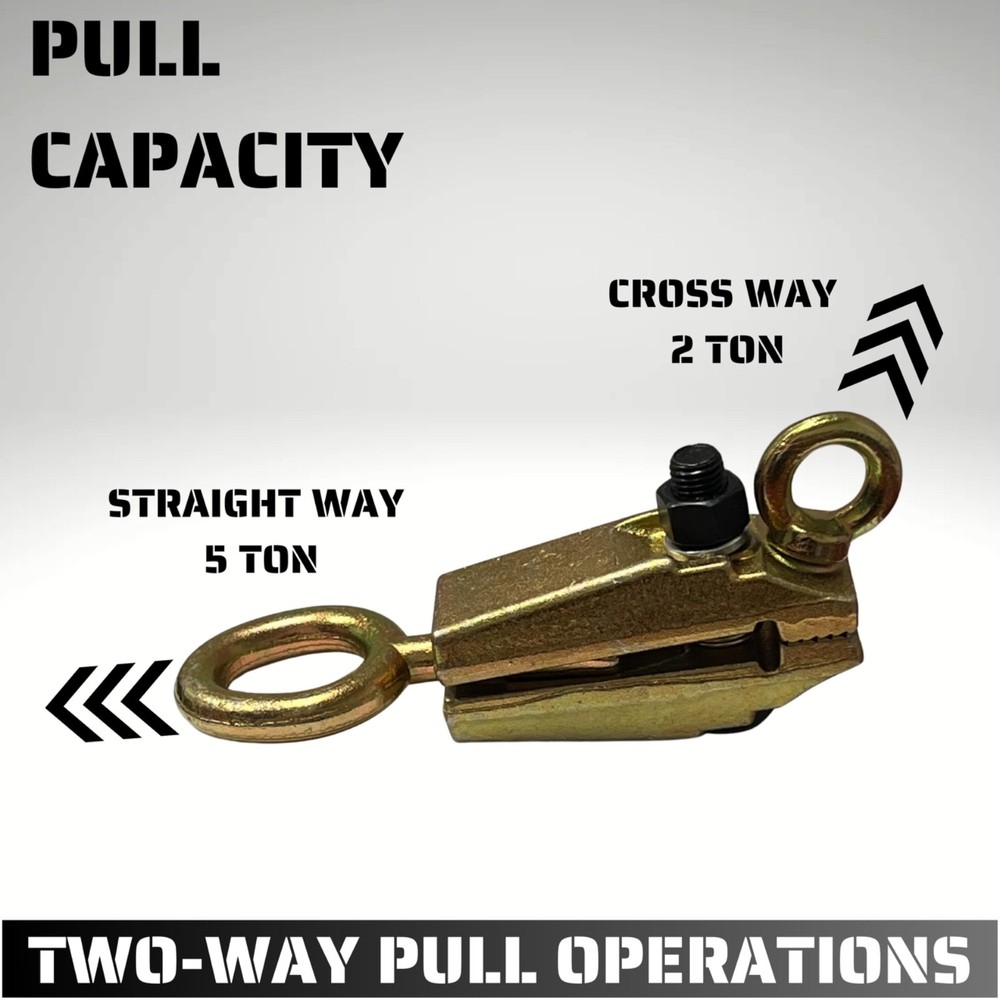 5 Ton Self Tightening 2-Way Auto Body Pull Clamp | Dent Removal, Pulling Tool