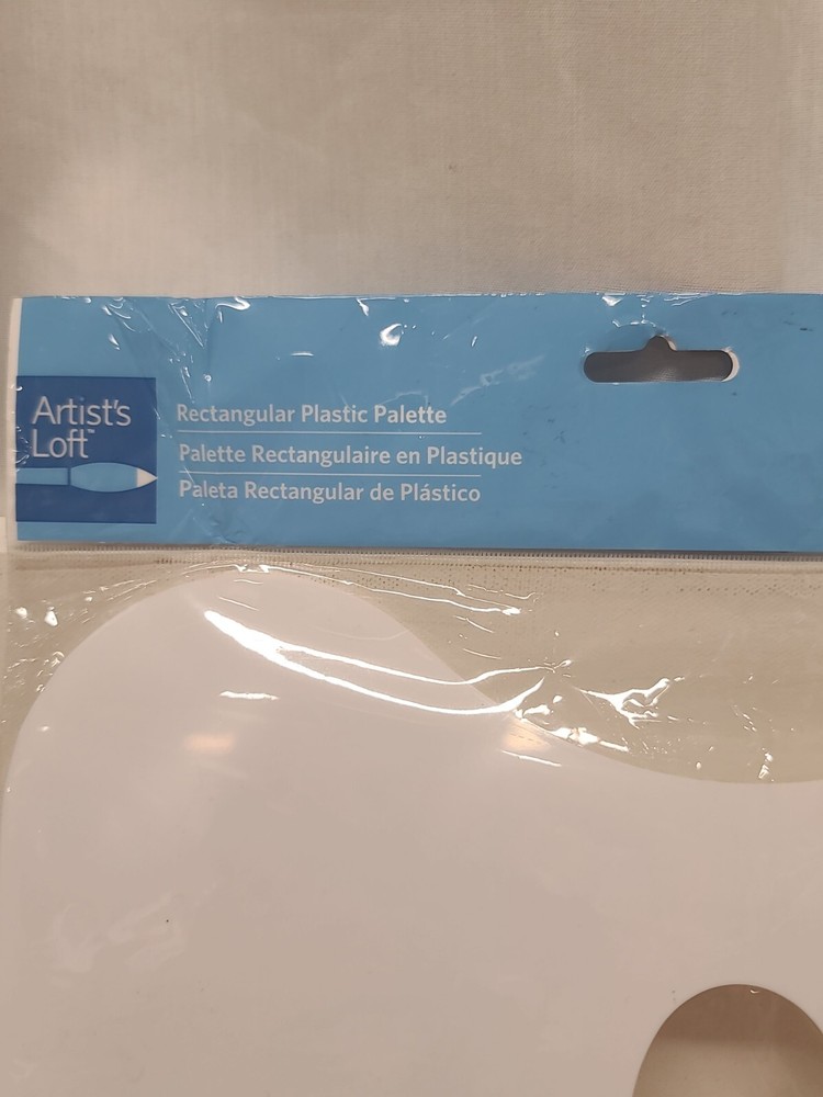 Artist's Loft Rectangular Plastic Palette 14.5 in x 10 in White New in Package