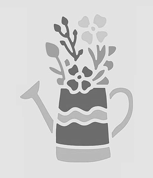 8"x10" Clear Plastic Stencil - Spring (RE245)-