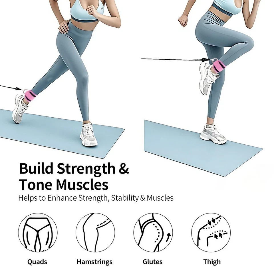 Ankle Straps for Cable Machines Kickbacks