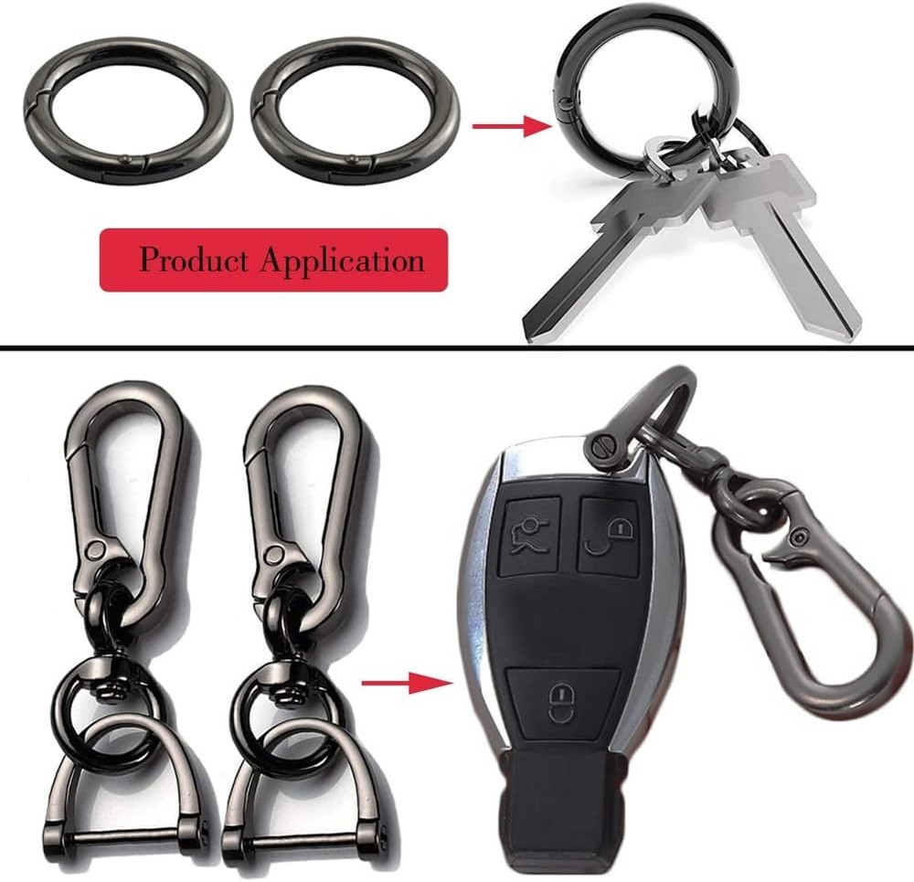 2 Sets Quick Release Car Keychain Clip