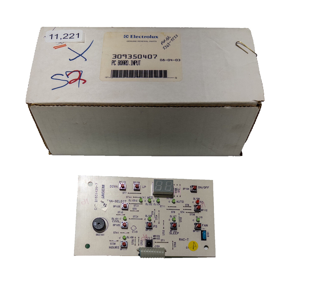 Electrolux 309350407 Air Conditioner Input PC Board