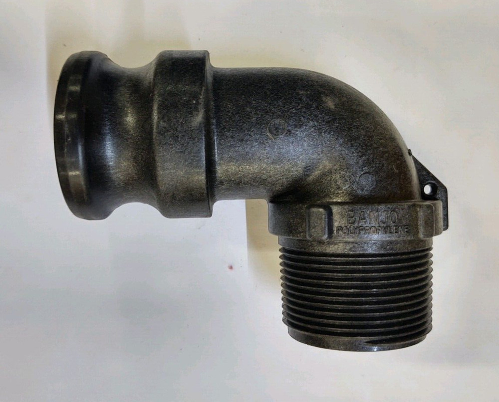 150F90 BANJO CAM LEVER COUPLING-BLACK POLYPROPYLENE