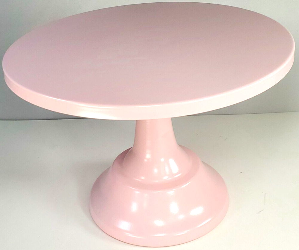 3 PC Set - Metal Cake Display Stands PINK Cupcake & Cake Display Stands ROUND