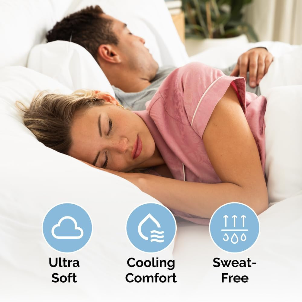 Queen Size 4 Piece Sheet Set - Comfy Breathable & Cooling Sheets - Hotel Luxury
