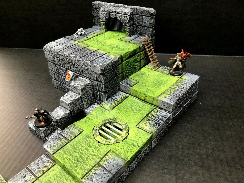 Big Dungeon Sewer Set Terrain 28mm Wargaming Dungeons & Dragons Pathfinder d&d