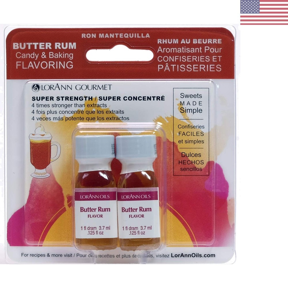 Premium American-Made Butter Rum Flavoring - Versatile Baking Accent