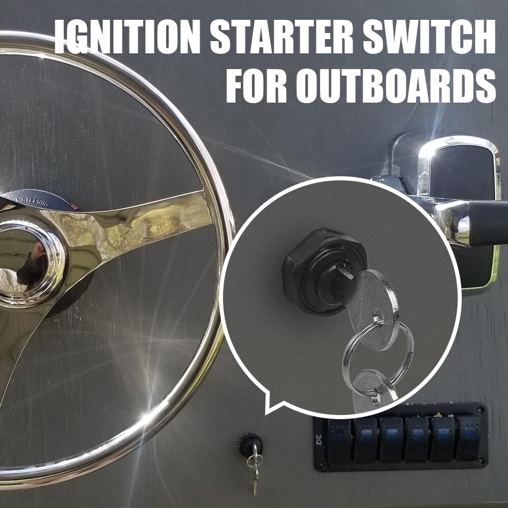 Ignition Starter Switch for Johnson Evinrude Push to Choke inboard Outboard