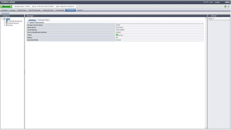 Fujitsu Eternus AF650 All Flash Array 3U Controller Enclosure FTS:ET651SAU