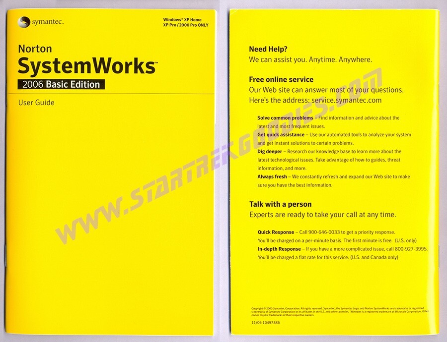 Symantic NORTON SYSTEMWORKS 2006 Basic Edition w/CD, User Guide & Product Key!